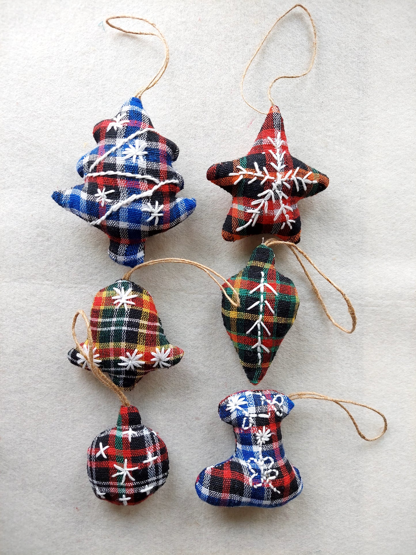 Christmas Tree Ornaments (set of 6)