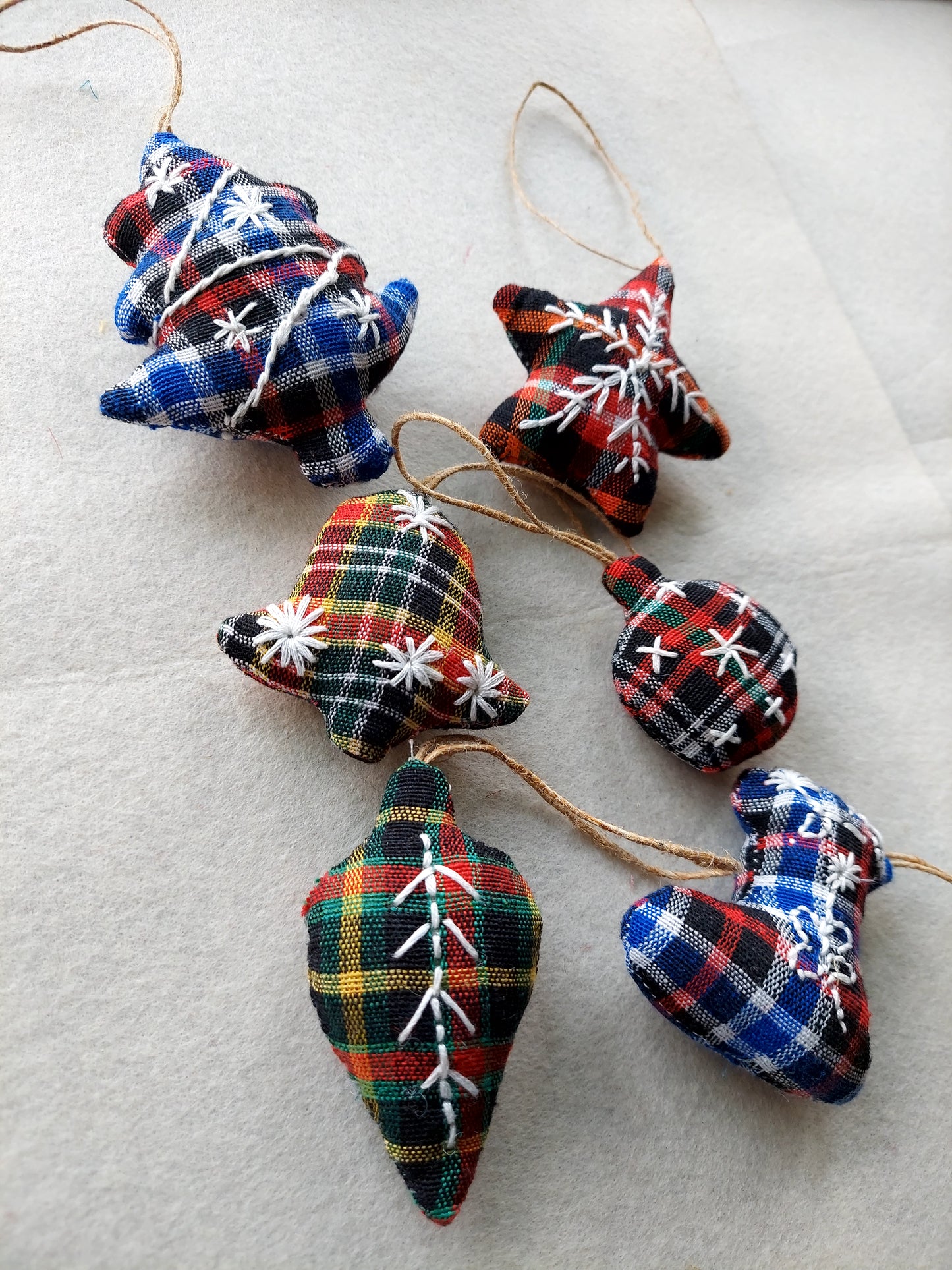 Christmas Tree Ornaments (set of 6)