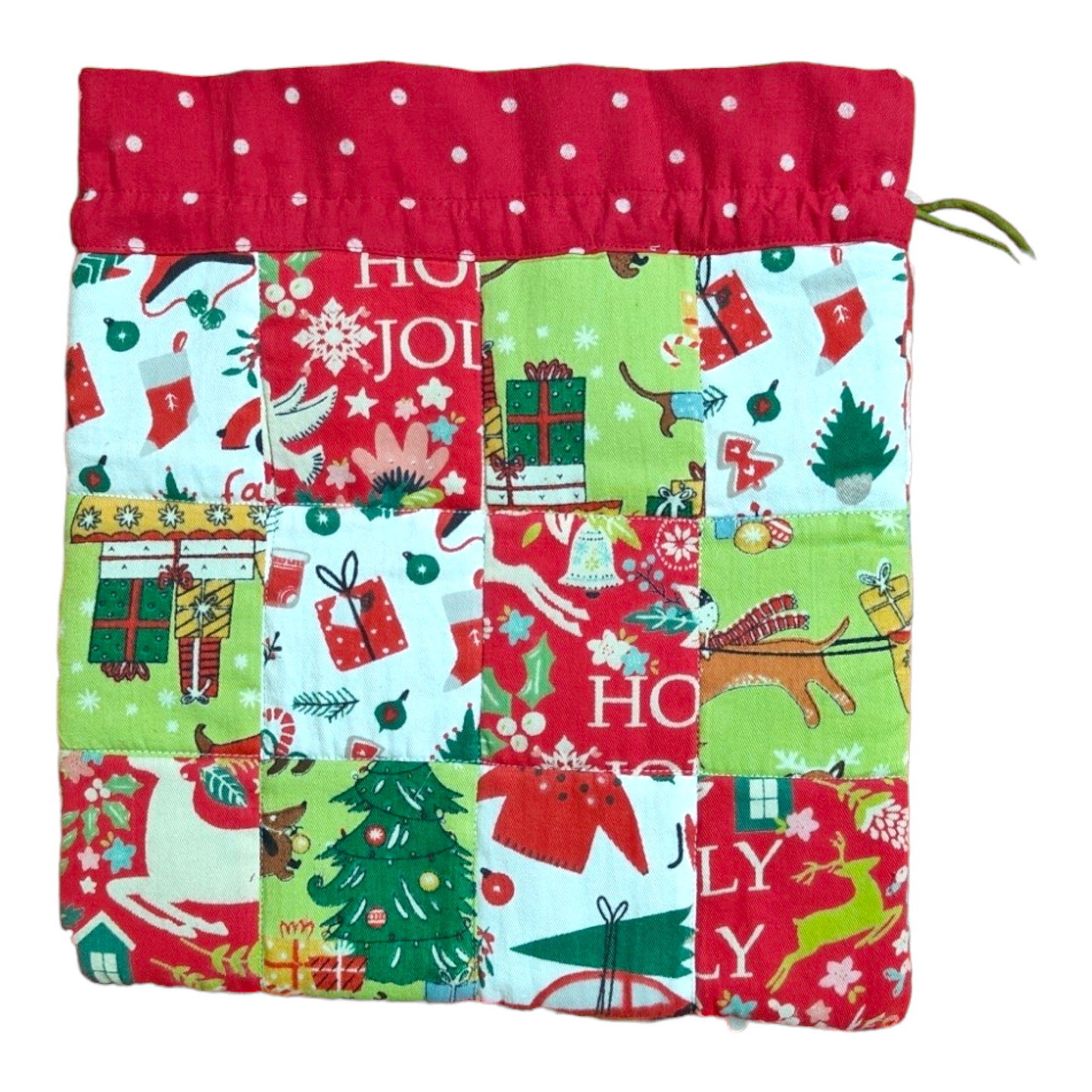 Christmas Patchwork Gift Bag