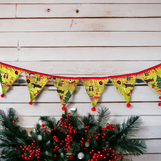 Christmas Bunting (Green)